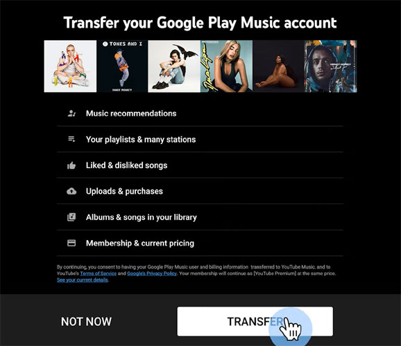 Google Play Music Transfer