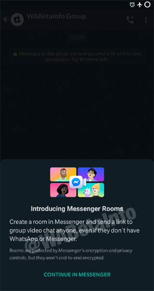 Whatsapp Messenger Rooms