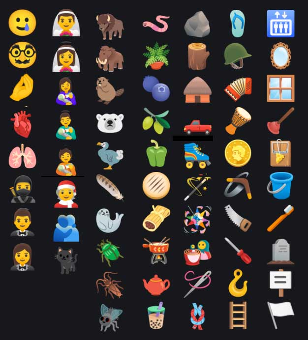 Android 11 支援 Emoji 13.0