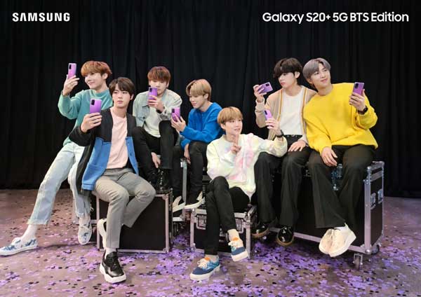  Samsung  and BTS  BTS  launch special  edition  of Galaxy S20  