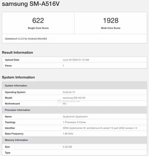 Samsung SM-A516V
