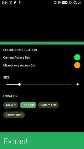 Access Dots Settings