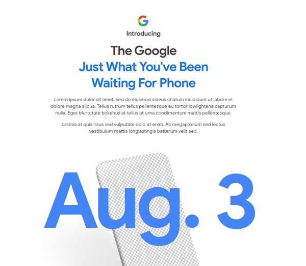 Google Phone Aug 3