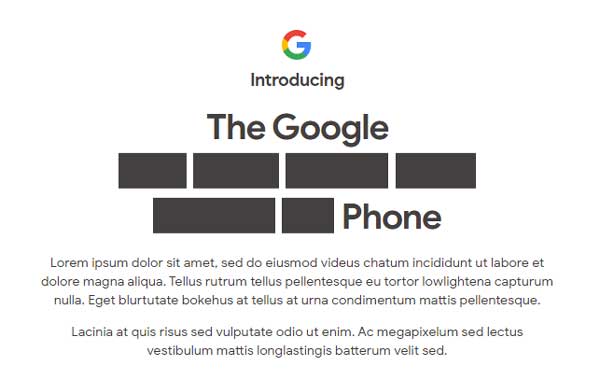 Google Phone Lorem Ipsum Aug 3
