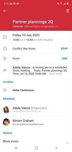 Microsoft Outlook Mobile Join Meeting