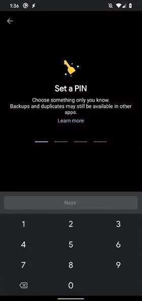 Files by Google Safe Folder Pin