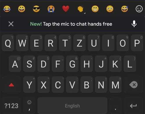 Gboard New Hands Free