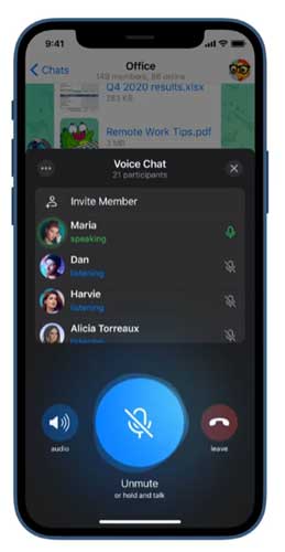 Telegram 7.3 Voice Chats