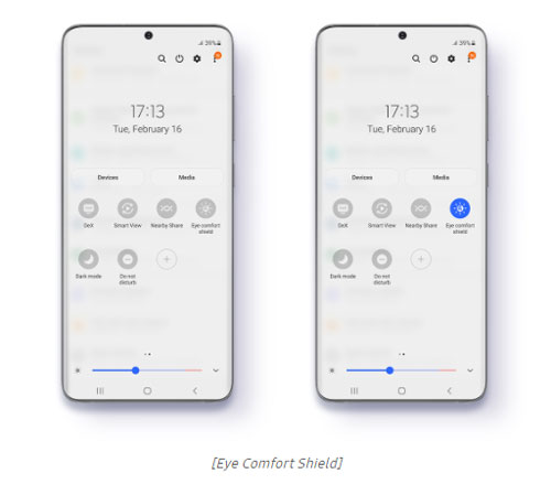 Samsung One UI 3.1 Eye Comfort Shield