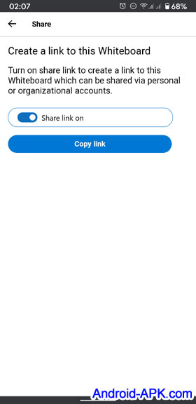 Microsoft Whiteboard Share Link