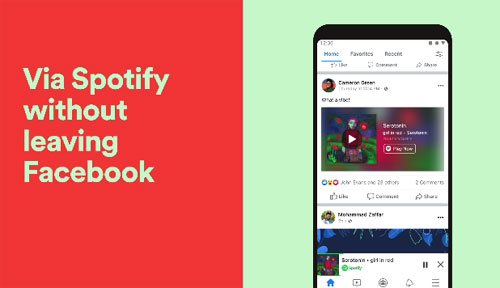 Spotify in Facebook