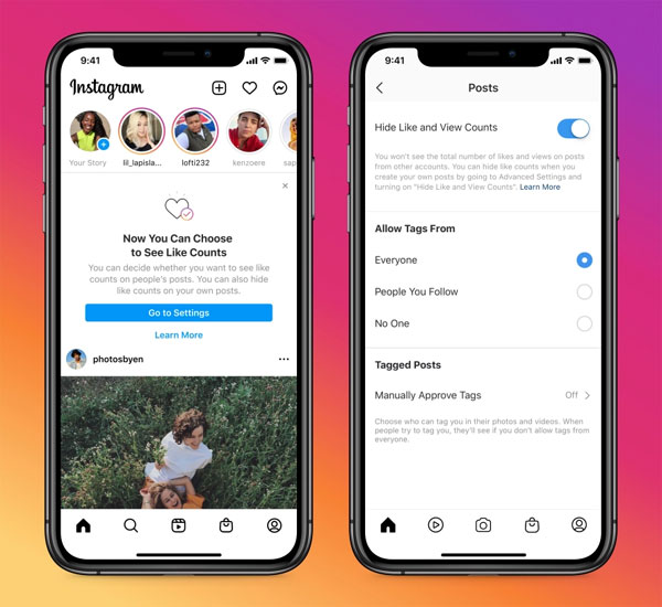 Instagram Settings Hide Like Count
