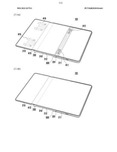 Samsung 三折电话专利