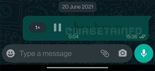 WhatsApp Beta Voice Messages