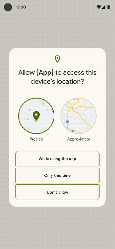 Android 12 Privacy Location