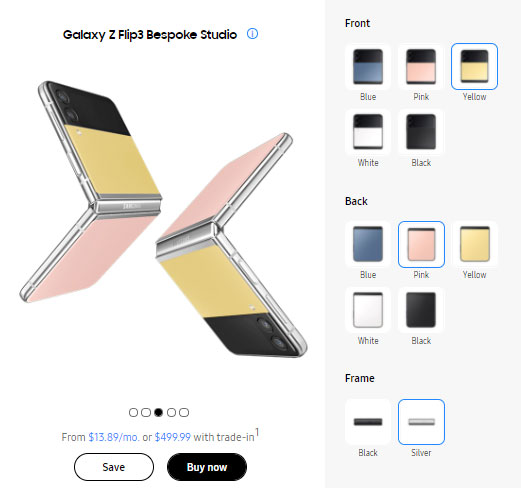 Galaxy Z Flip3 Bespoke Edition