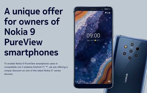 Nokia 9 Pureview Android 11 Upgrade