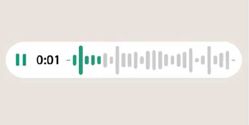 WhatsApp 語音訊息可預覽