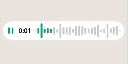WhatsApp 語音訊息可預覽