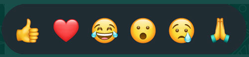 WhatsApp Emoji Reply