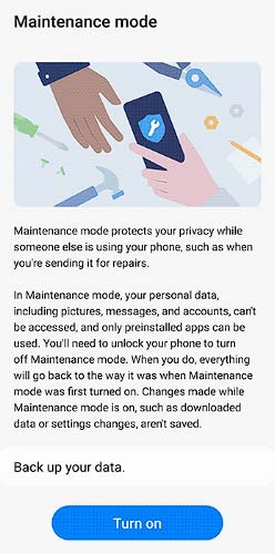 Samsung Maintenance Mode 維修模式